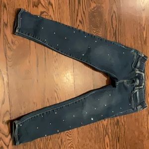 Cute glittery jeans girl size small